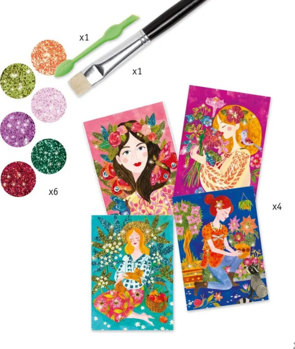 Djeco Kreativ-Set Dekorieren wir mit Blumen