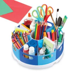 Organizzatore di penne e utensili creativi LR blu