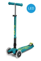 Micro Maxi Deluxe LED klappbarer Benzin-Kinder-Roller