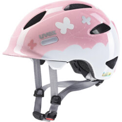 Casco per bambini Uvex 45-50 cm stile Oyo a farfalla rosa