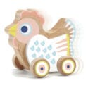 Djeco hen on wheels with melody LAST CHANCE