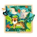 Djeco hölzerne Dschungel Puzzle 15 Teile LAST CHANCE