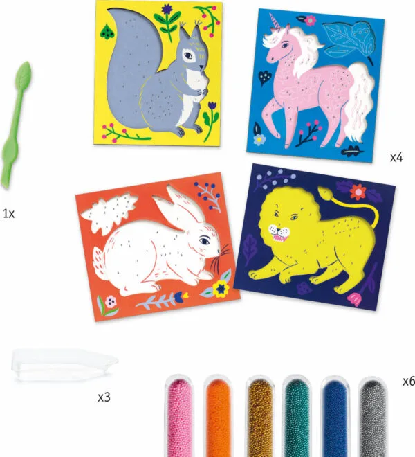 Djeco Creatività con perline animali