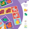 Djeco wooden dominoes animals and ladybirds