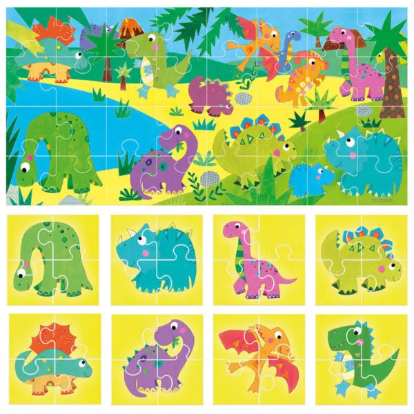 Puzzle Headu Dinosauri 8+1