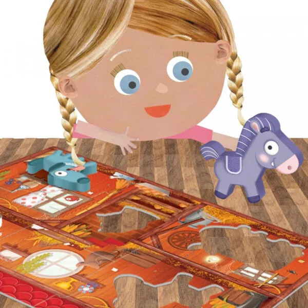 Headu Montessori Bauernhof Puzzle und Formen