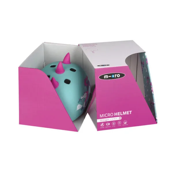 Micro S 48-53 cm Dragon 3D Kinderhelm