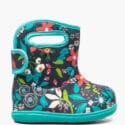 Bogs boots baby flowers turquoise