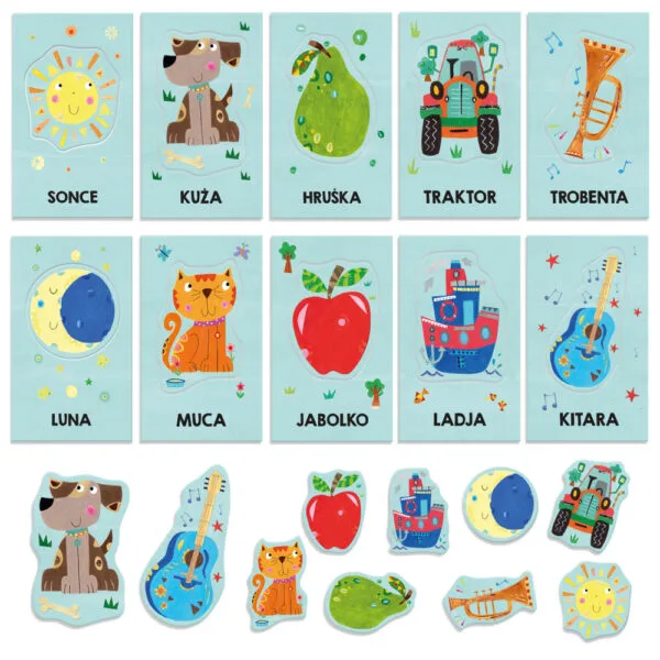 Headu kartice prve besede Montessori SLO
