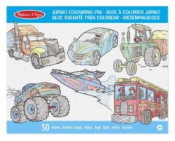 M&D block with vehicle colouring pages