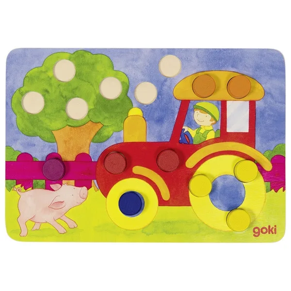 Gioco da tavolo Goki con cubo a colori