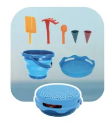 Set di sabbia Compactoys 7in1 blu