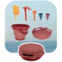 Compactoys set za pijesak 7 u 1 crveni