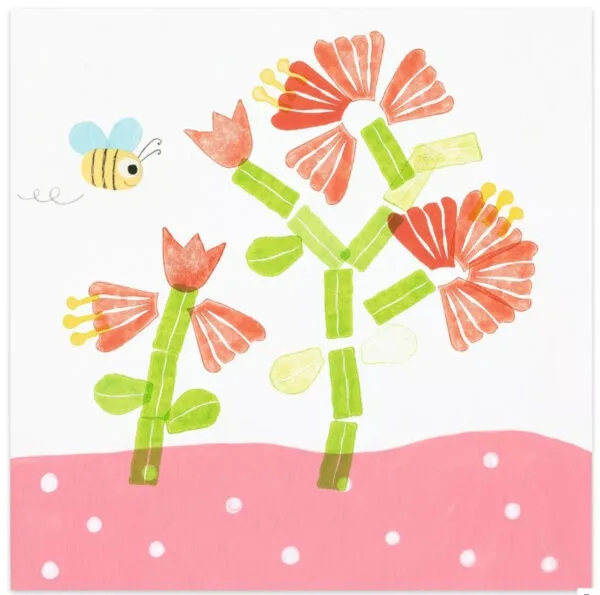 Set di timbri creativi Djeco flowers