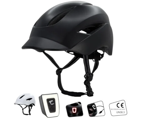 Casco Crazy Aero nero opaco L 58-61 cm