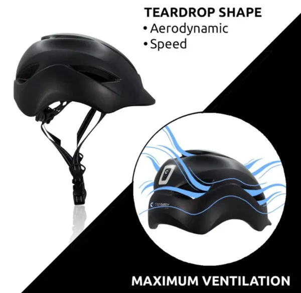 Casco Crazy Aero nero opaco L 58-61 cm