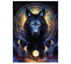 Ravensburger puzzle leuchtender wolf