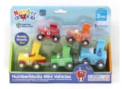 LR Zahlenblock-Set Mini-Fahrzeuge