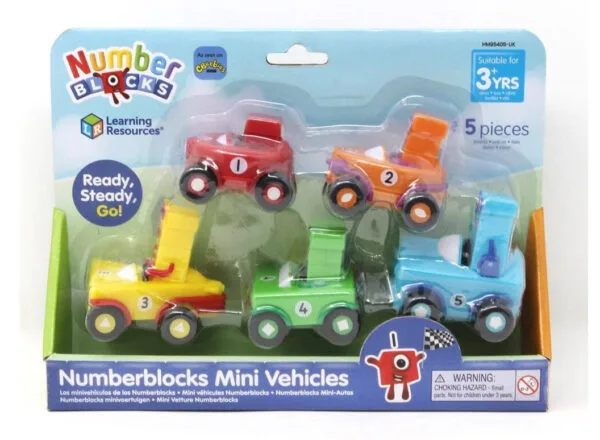 LR Zahlenblock-Set Mini-Fahrzeuge