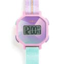 Djeco Prisma digital clock purple