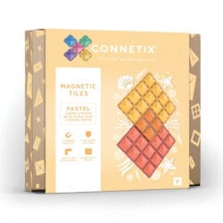 Connetix pastel base plate set lemon&peach 2 pcs