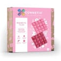 Connetix pastel set of pastel pink&berry base plates 2 pcs