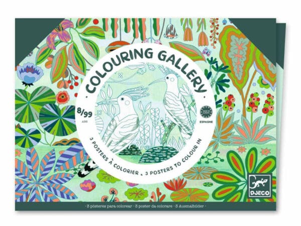 Poster da colorare Djeco 3 Wilderness