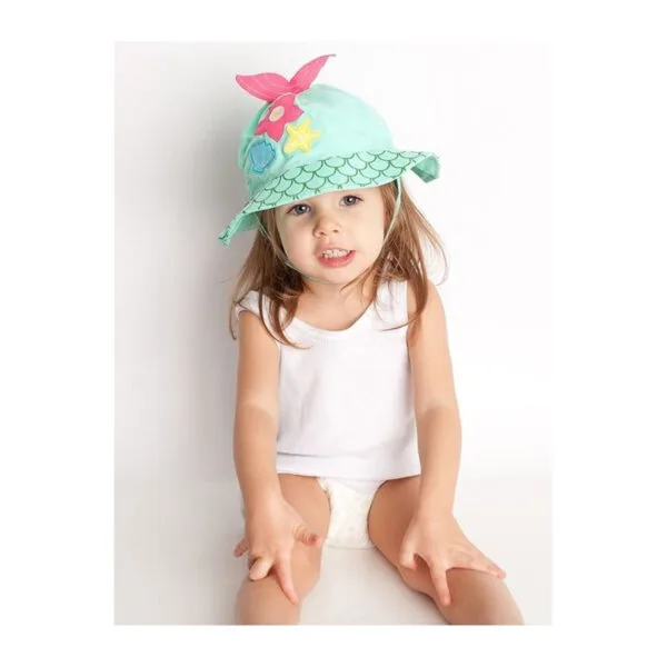 Zoocchini klobuk UV50 morska deklica S 3-6M