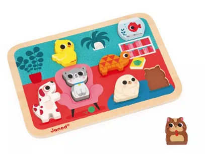 Inserto di Janod con figure Animali domestici