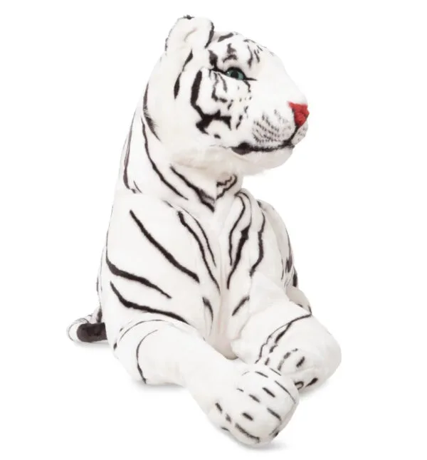 M&D Grande peluche di tigre bianca