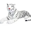 M&D Grande peluche di tigre bianca