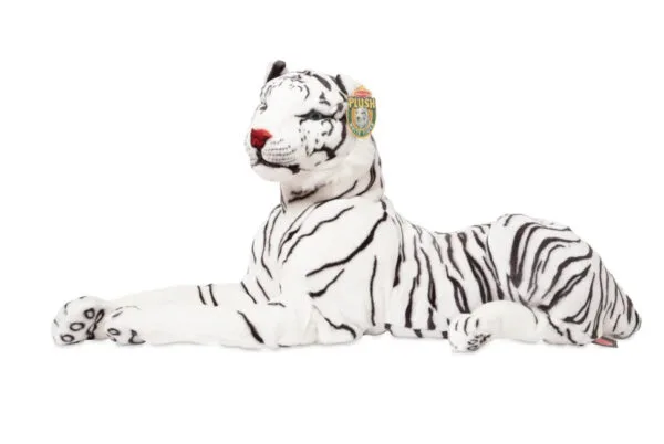 M&D Grande peluche di tigre bianca