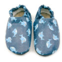 Wading Waschpantoffeln grau blau Hai
