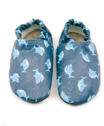 Wading washing slippers grey blue shark
