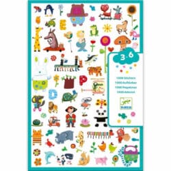 Djeco Kids stickers, 1000 pcs
