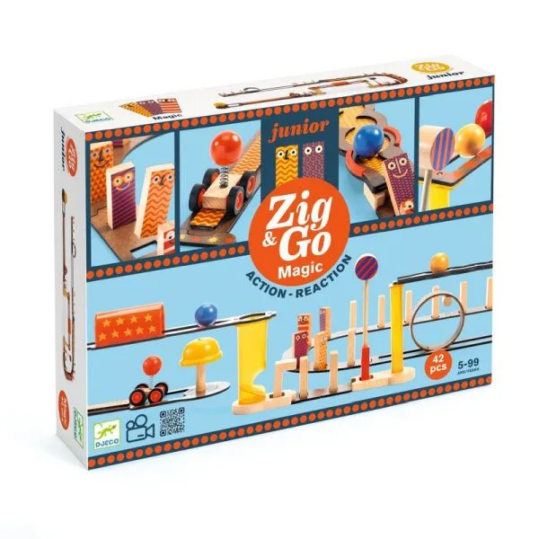 Djeco Zig&Go magische Dominobahn 42 Stück