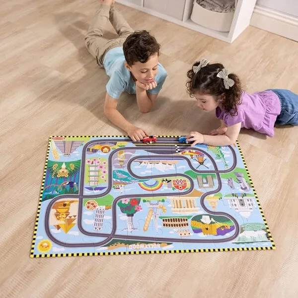 M&D Bodenpuzzle Straße mit Autos