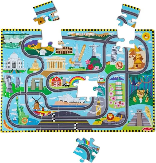 M&D Bodenpuzzle Straße mit Autos