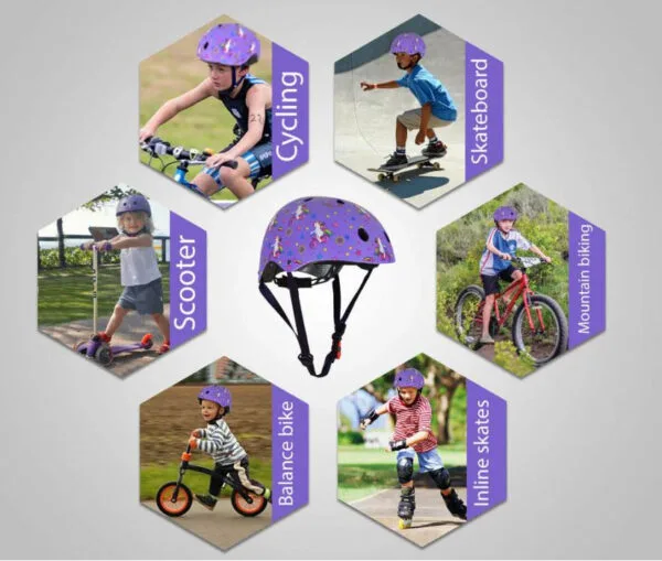 Kiddimoto S 48-53 cm dječja kaciga Jednorog