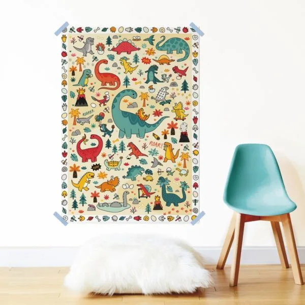 Poppik Dinosaurier kreative Poster und Aufkleber