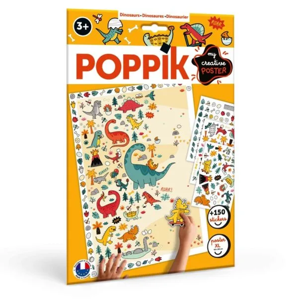 Poppik Dinosaurier kreative Poster und Aufkleber