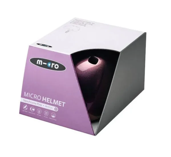 Mikro kaciga neokrom roza M 52-56 cm