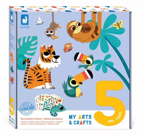 Set di adesivi e forme Janod 5 + 