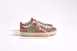 Scarpe da ginnastica Fleeters Peach Leopard & Borgona