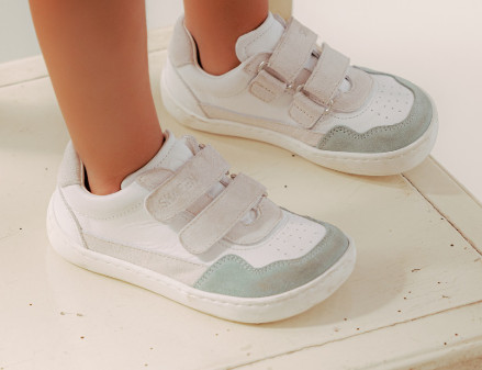 Shapen RE:WIND Mini Kids Trainers Jade Leather