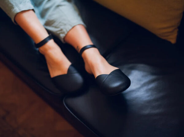 Ahinsa sandali Ballerina Black