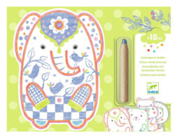 Djeco Magic Wild Animal Colouring Book