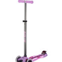 Micro Maxi Deluxe GLOW LED Lila Kinderroller