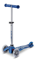 Micro Mini Deluxe Glitter LED Blau Kinder Scooter