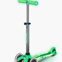 Micro Mini Deluxe GLOW LED Lime Scooter per bambini